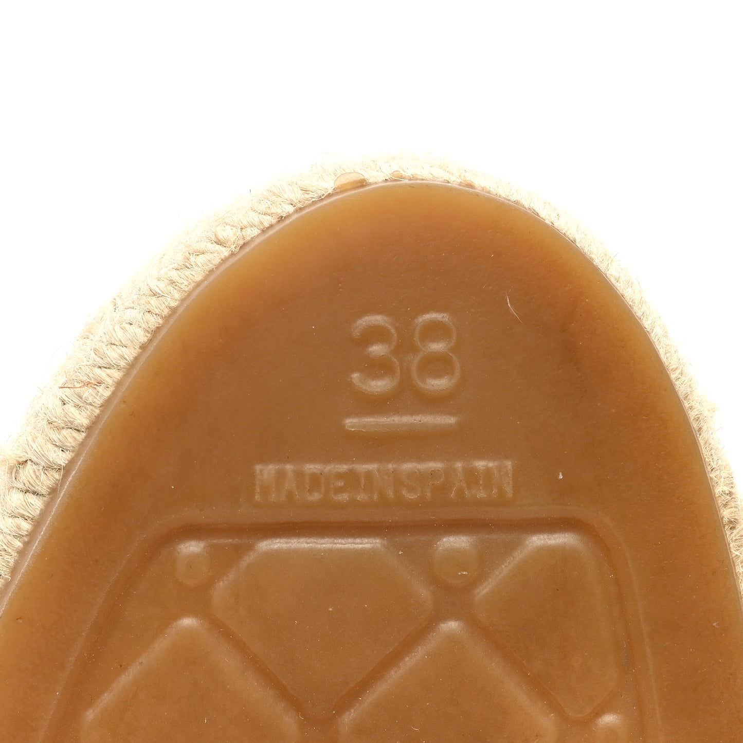 Lambskin CC Espadrilles 38 Beige Black