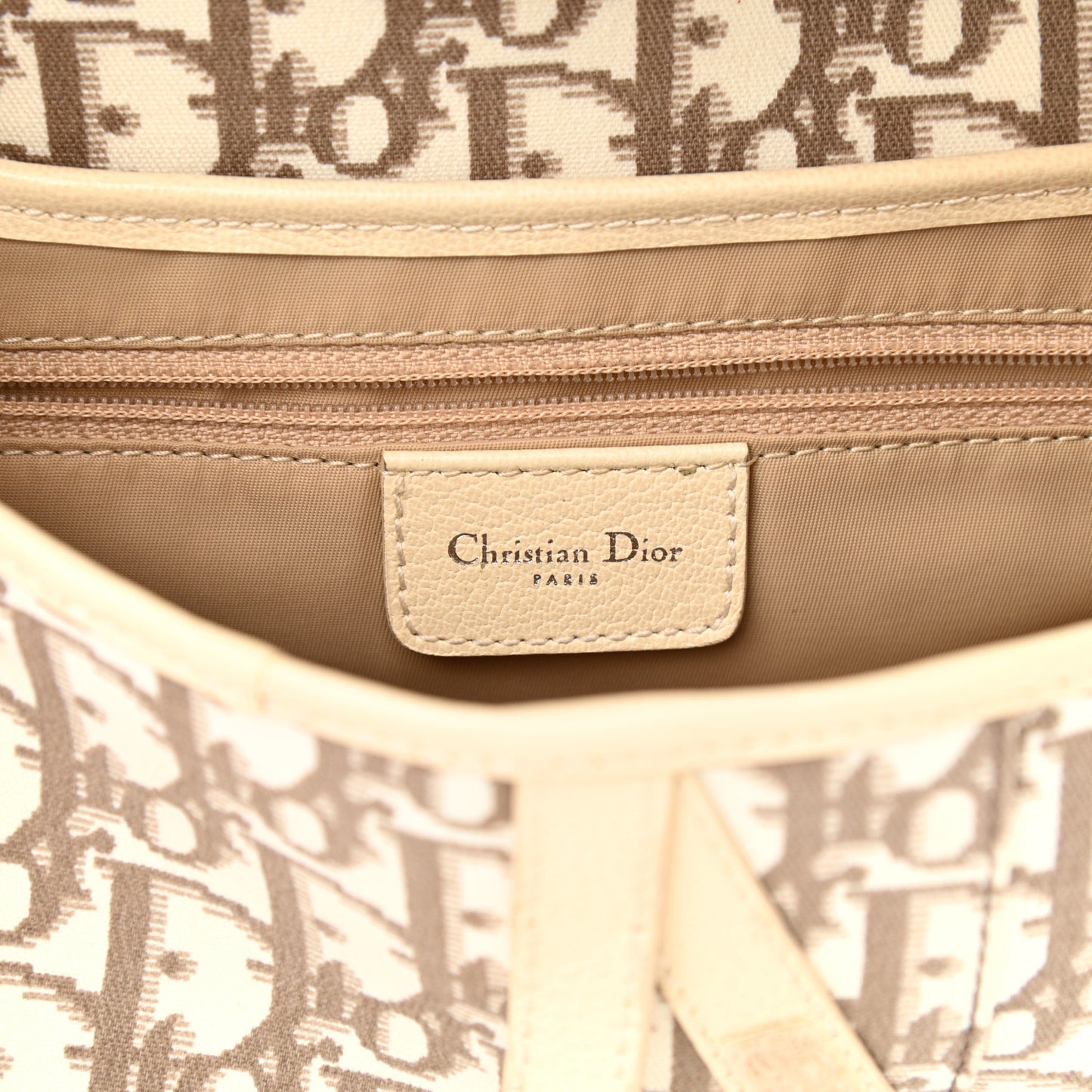 Monogram Vintage Flowers Saddle Bag Beige