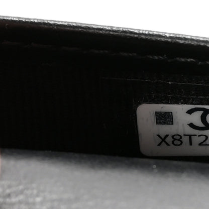 Chanel Calfskin Quilted Card Holder Wallet So Black 7 of 8