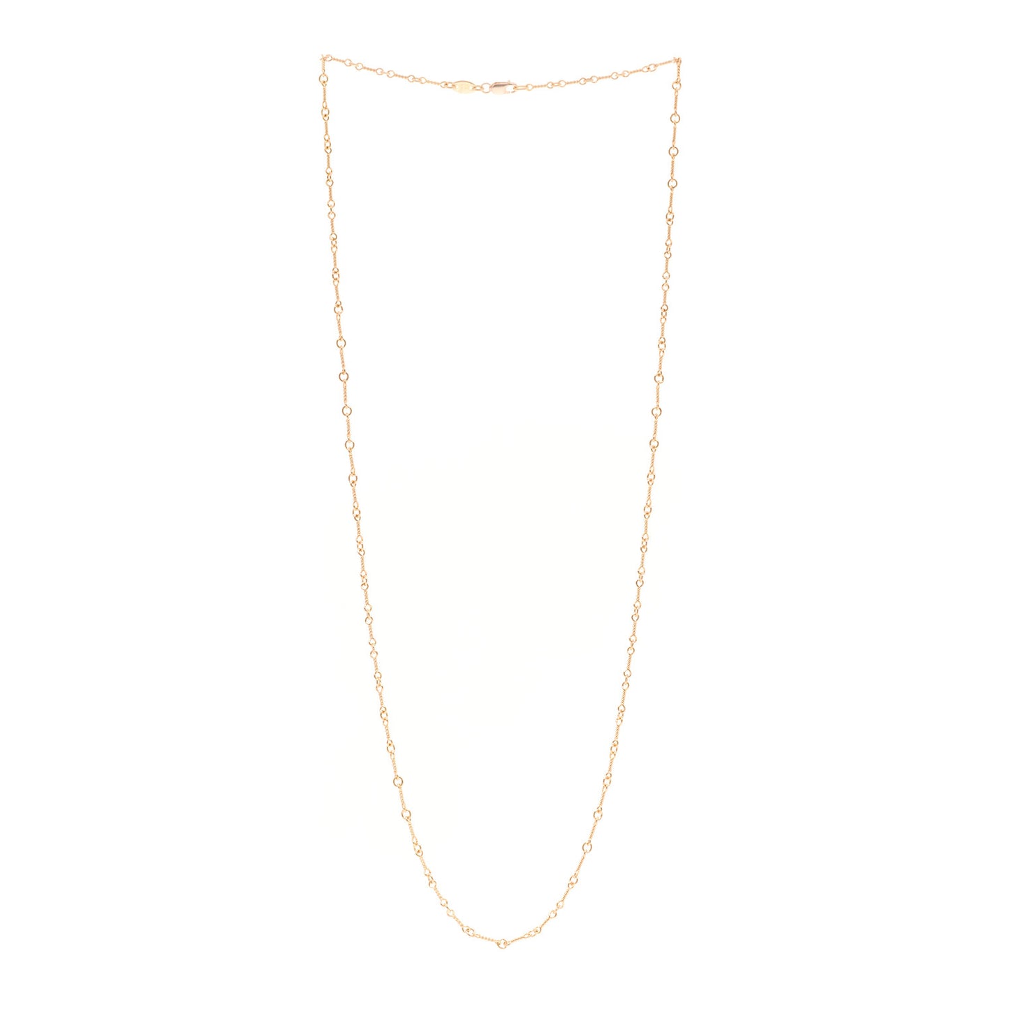 22K Yellow Gold Twist Chain Necklace 24"