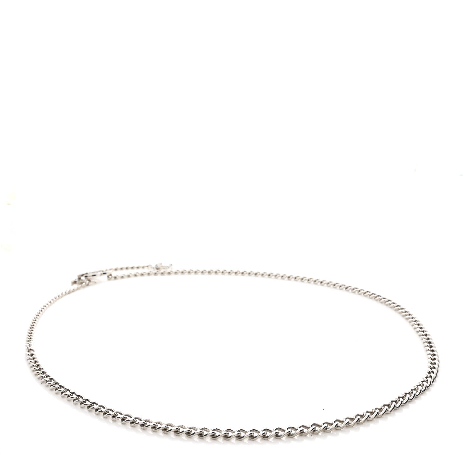 Chanel Enamel CC Chain Logo Belt Silver Black 2 of 4