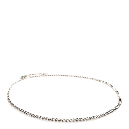 Chanel Enamel CC Chain Logo Belt Silver Black 2 of 4