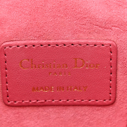 Christian Dior Lambskin Cannage Micro Vanity Case Strawberry Pink 6 of 10