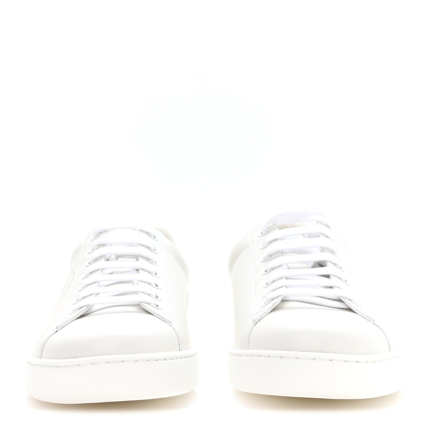 Gucci Calfskin Interlocking G Perforated Mens Ace Sneakers 9 White Grey Sky 3 of 8