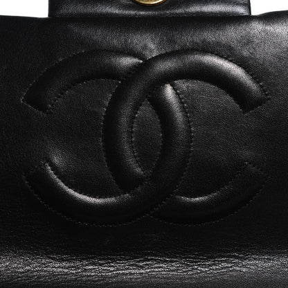 Chanel Lambskin Quilted XL Jumbo Flap Black 7 of 10