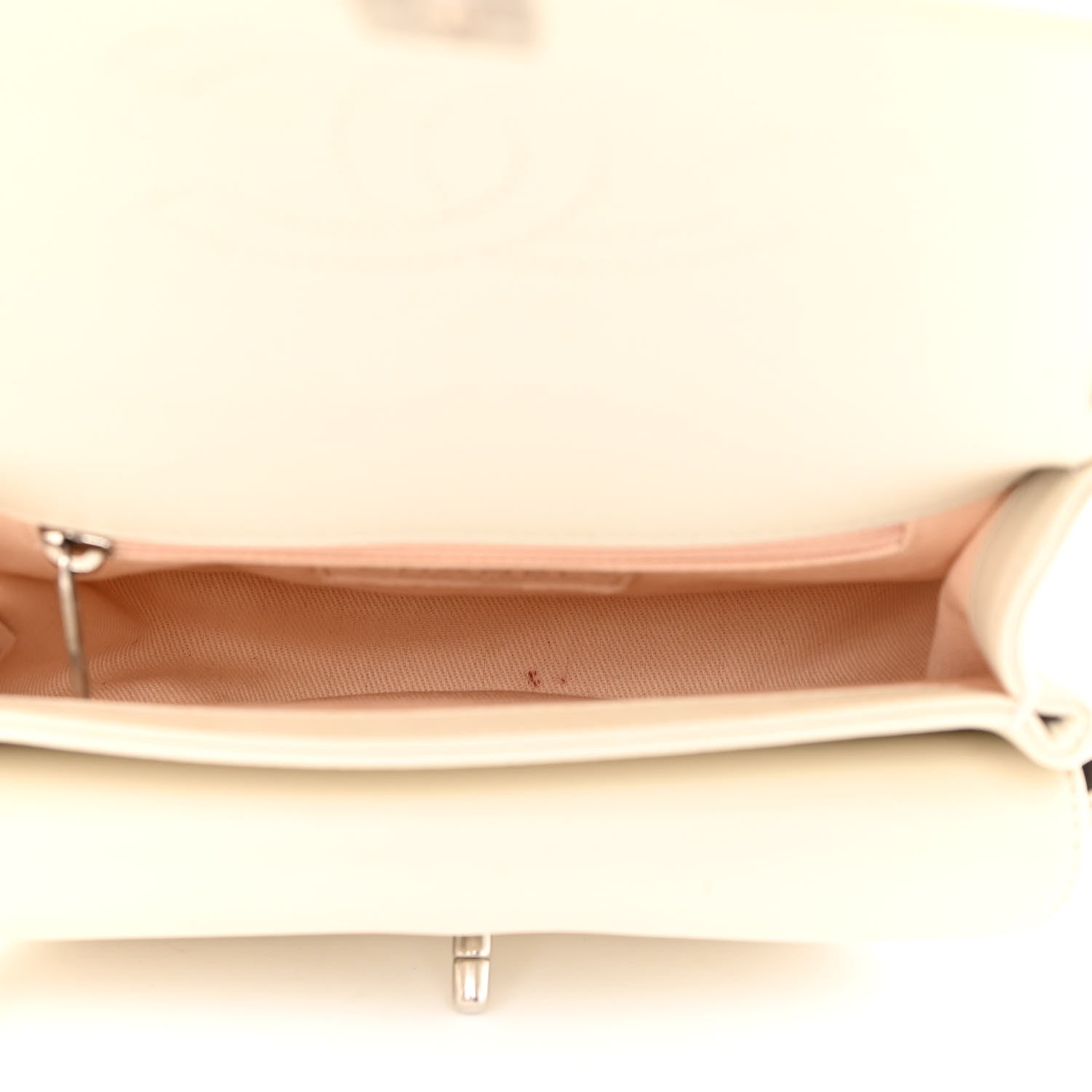 Chanel Calfskin Coco Eyelets Small Flap Bag Ivory 5 of 16
