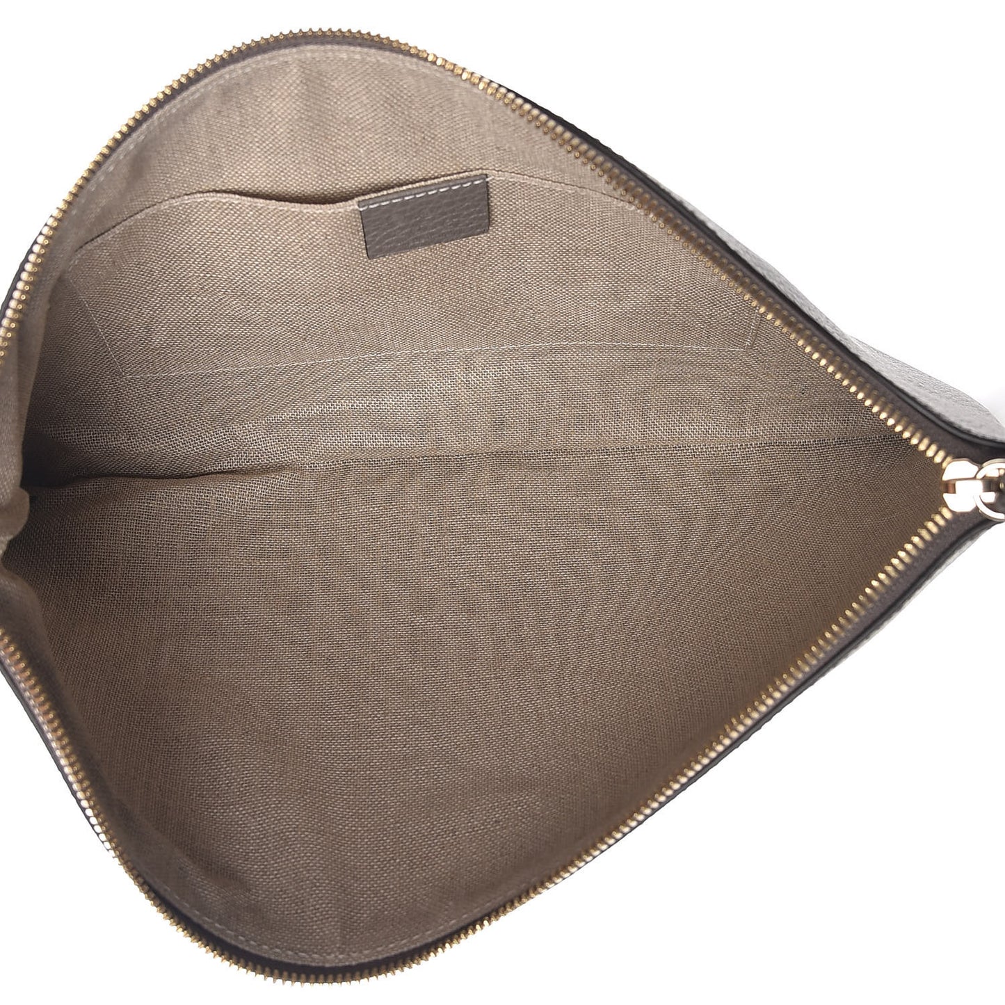 Calfskin Large Bamboo Clutch Grey