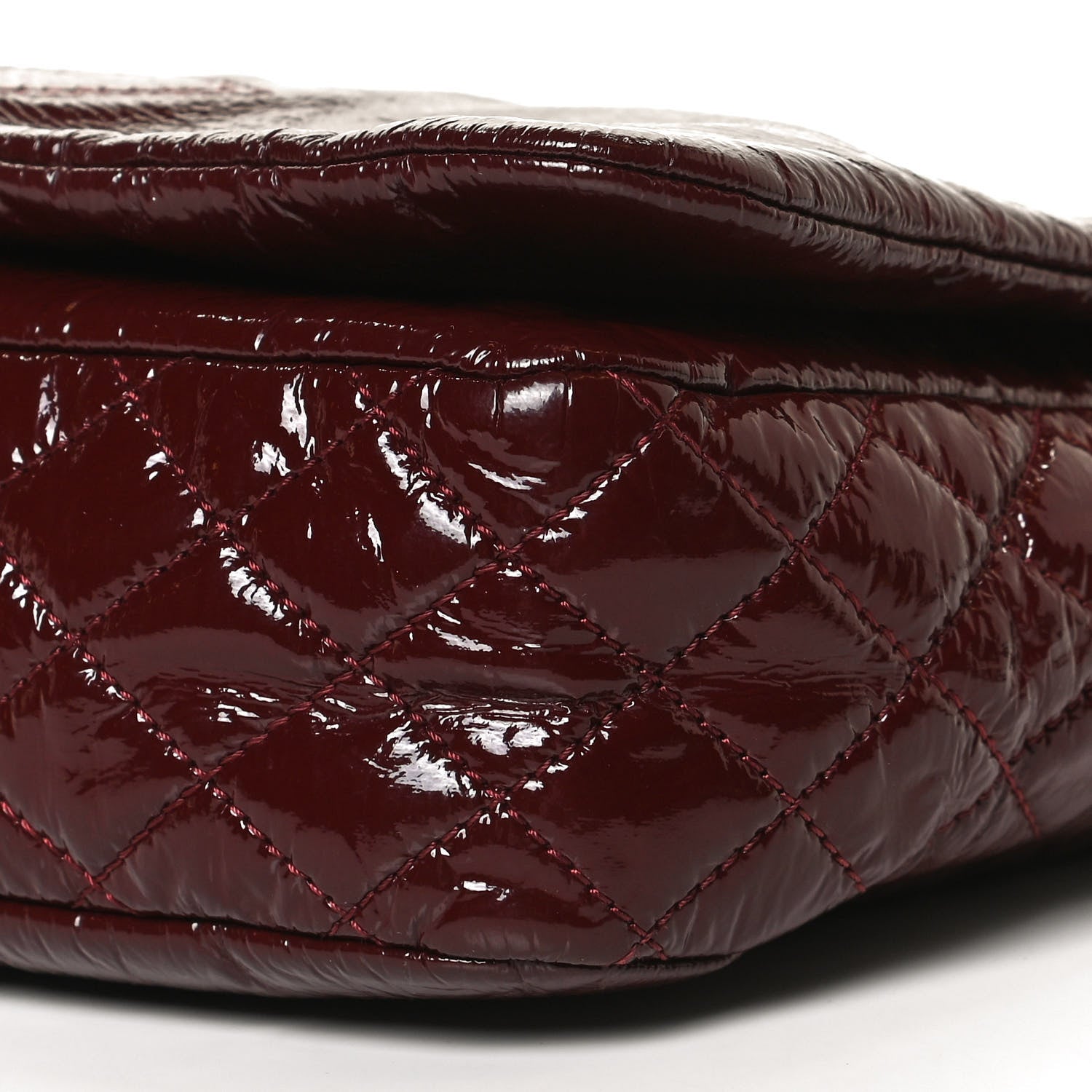 Chanel Vinyl Rock and Chain Medium Flap Bordeaux 9 of 9