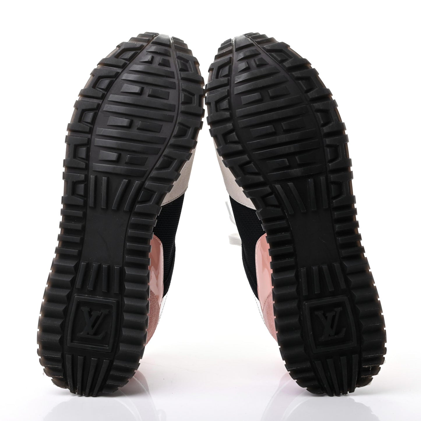 Suede Calfskin Run Away Sneakers 39 Blue Pink White