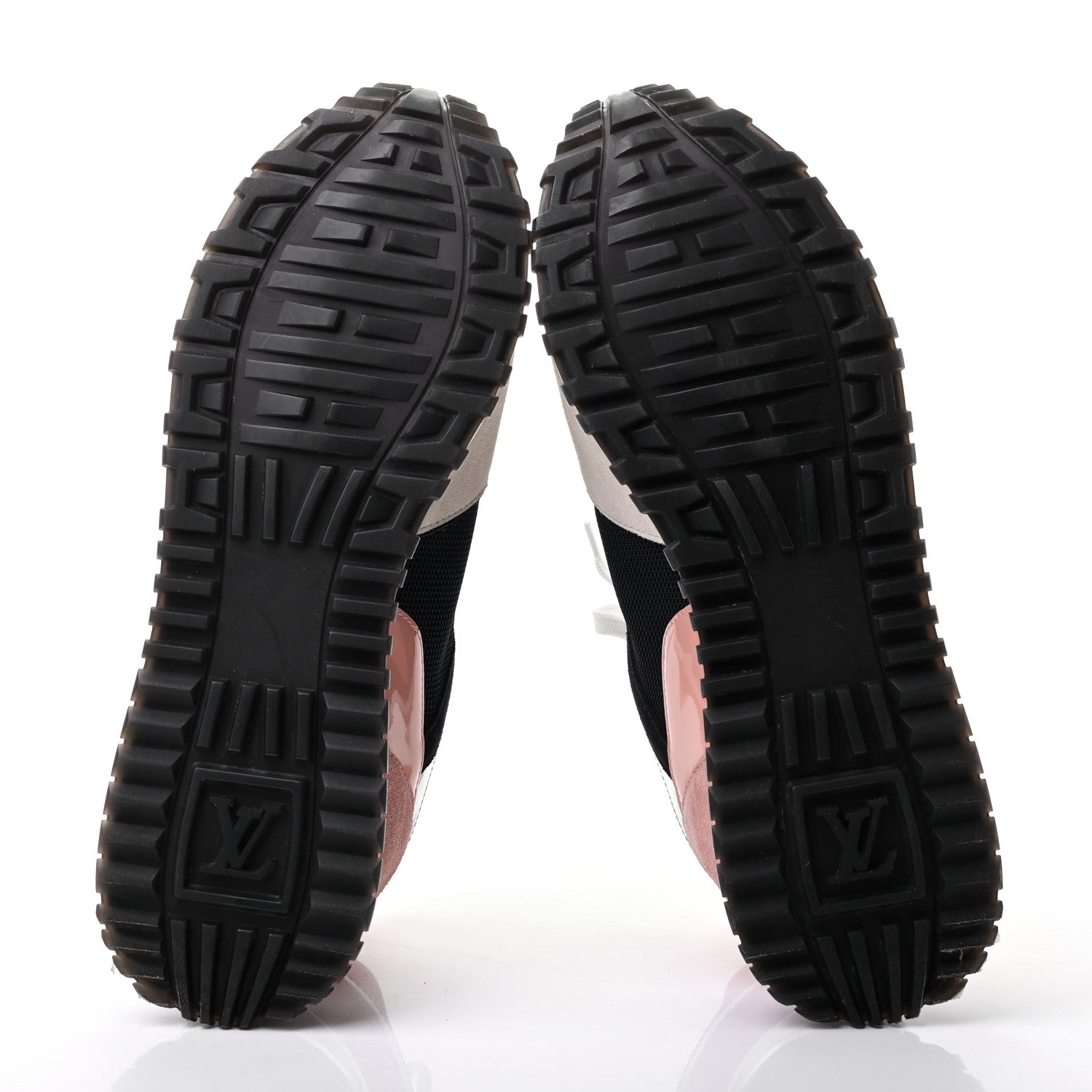 Louis Vuitton Suede Calfskin Run Away Sneakers 39 Blue Pink White 5 of 9