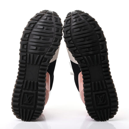Louis Vuitton Suede Calfskin Run Away Sneakers 39 Blue Pink White 5 of 9