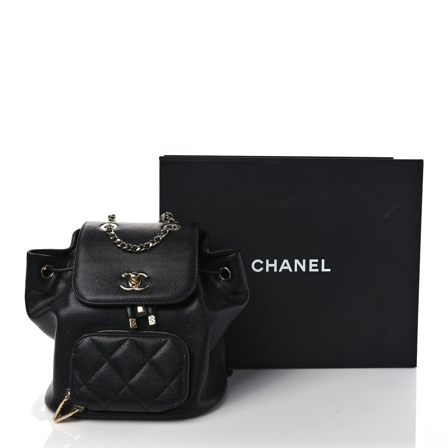Chanel Caviar Quilted Mini Business Affinity Backpack Black 10 of 10