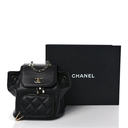 Chanel Caviar Quilted Mini Business Affinity Backpack Black 10 of 10