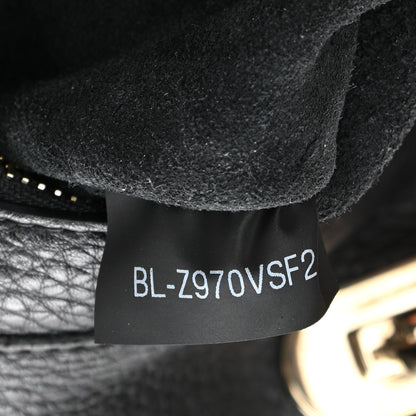 Valentino Garavani Pebbled Calfskin Medium Rockstud Tote Black 7 of 10