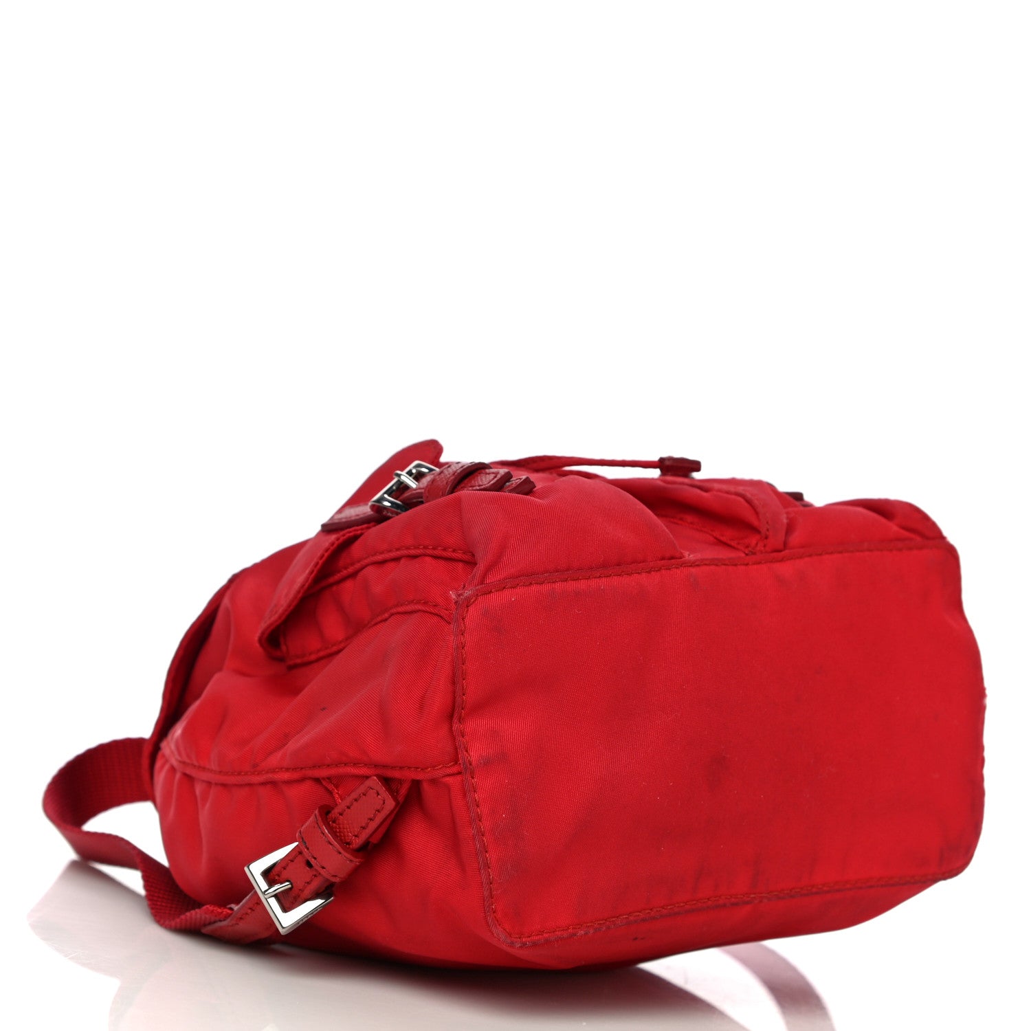 Prada Nylon Vela Mini Crossbody Backpack Rosso 4 of 16