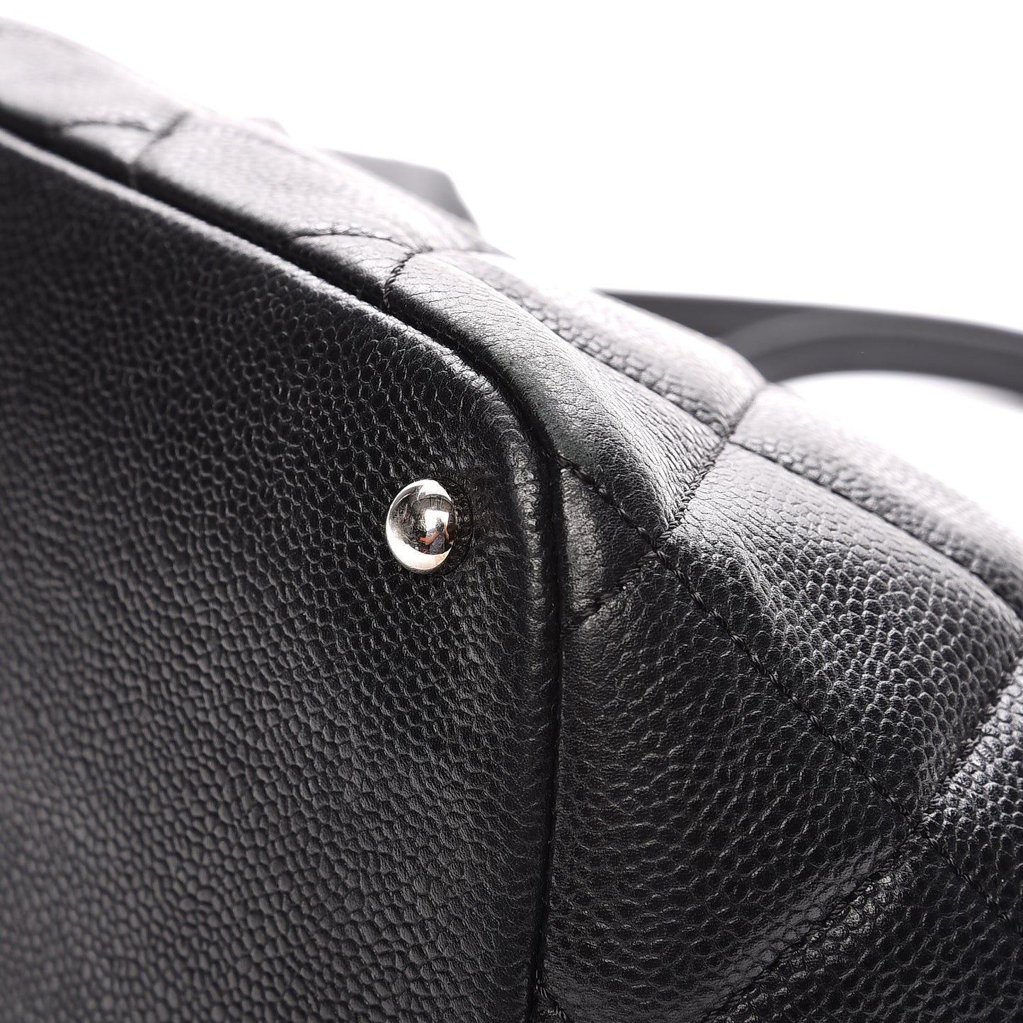 Caviar Quilted Timeless CC Soft Tote Black
