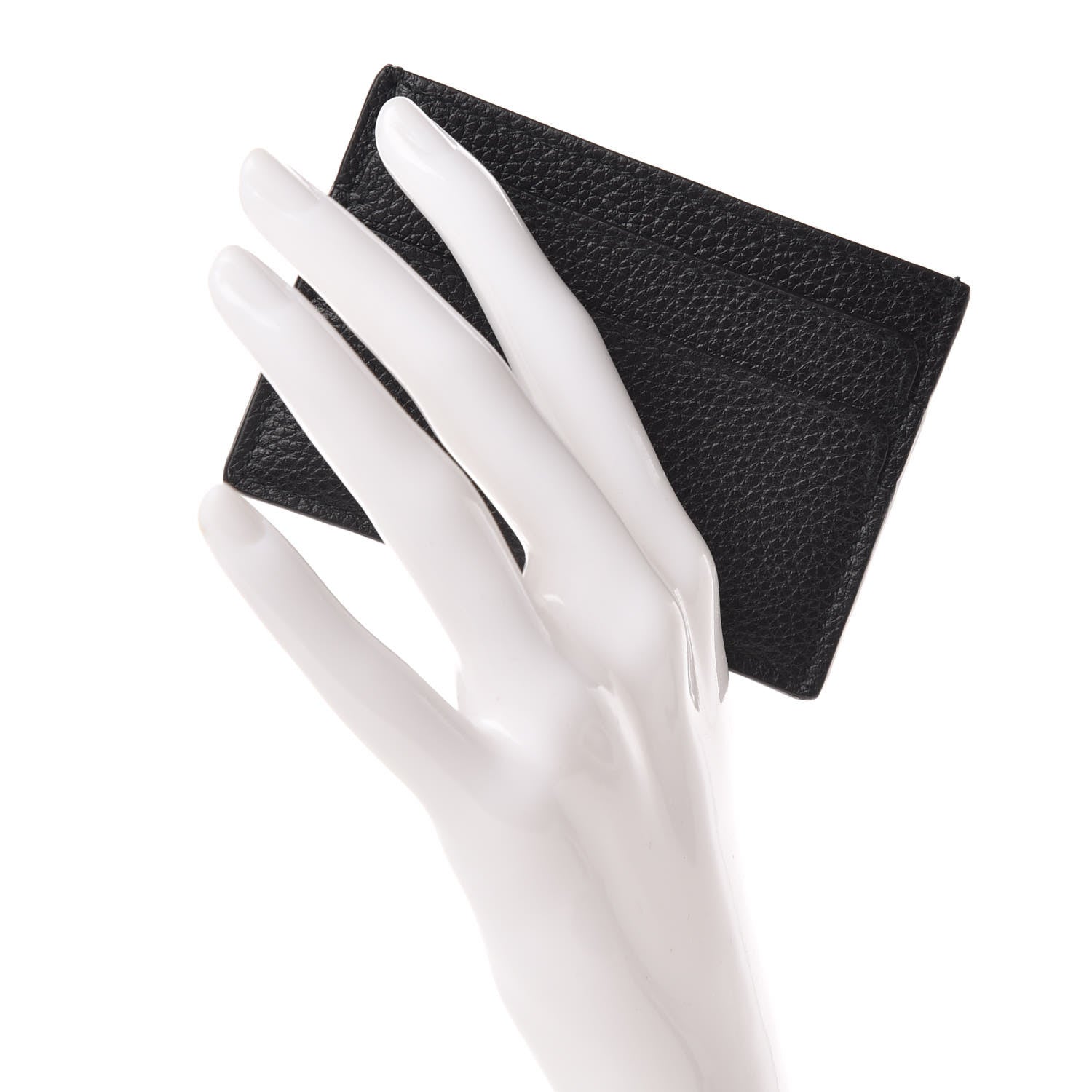 Alexander McQueen Calfskin Skull Card Holder Black 2 of 7