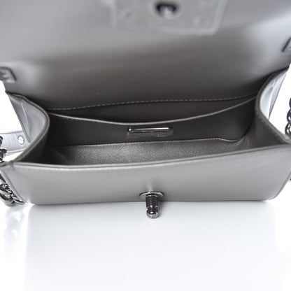 Chanel Galuchat Stingray Small Boy Flap Silver 5 of 6