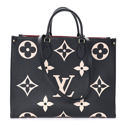 Louis Vuitton Empreinte Monogram Giant Onthego GM Black Beige 1 of 9
