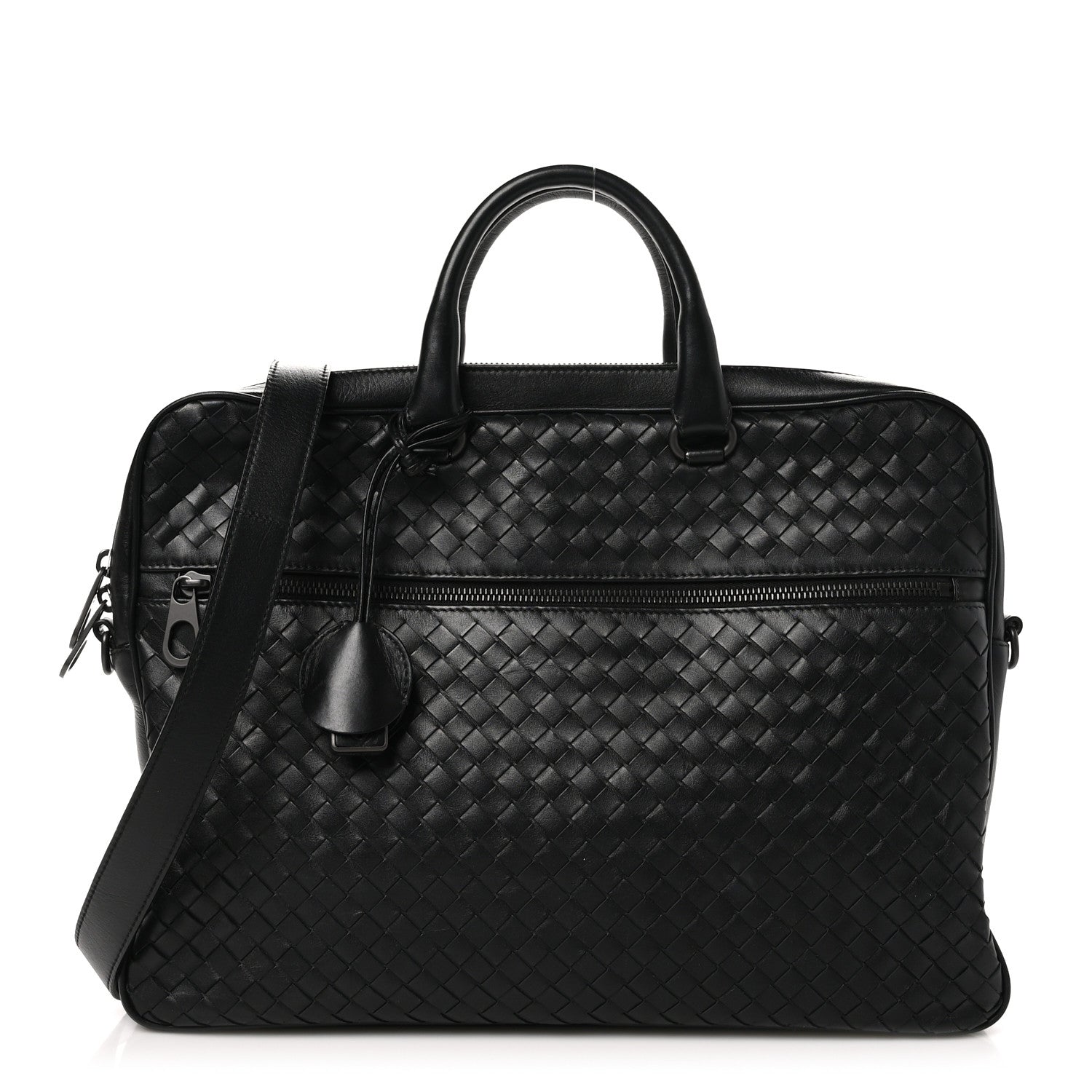 Bottega Veneta Nappa Intrecciato Briefcase Black 1 of 9