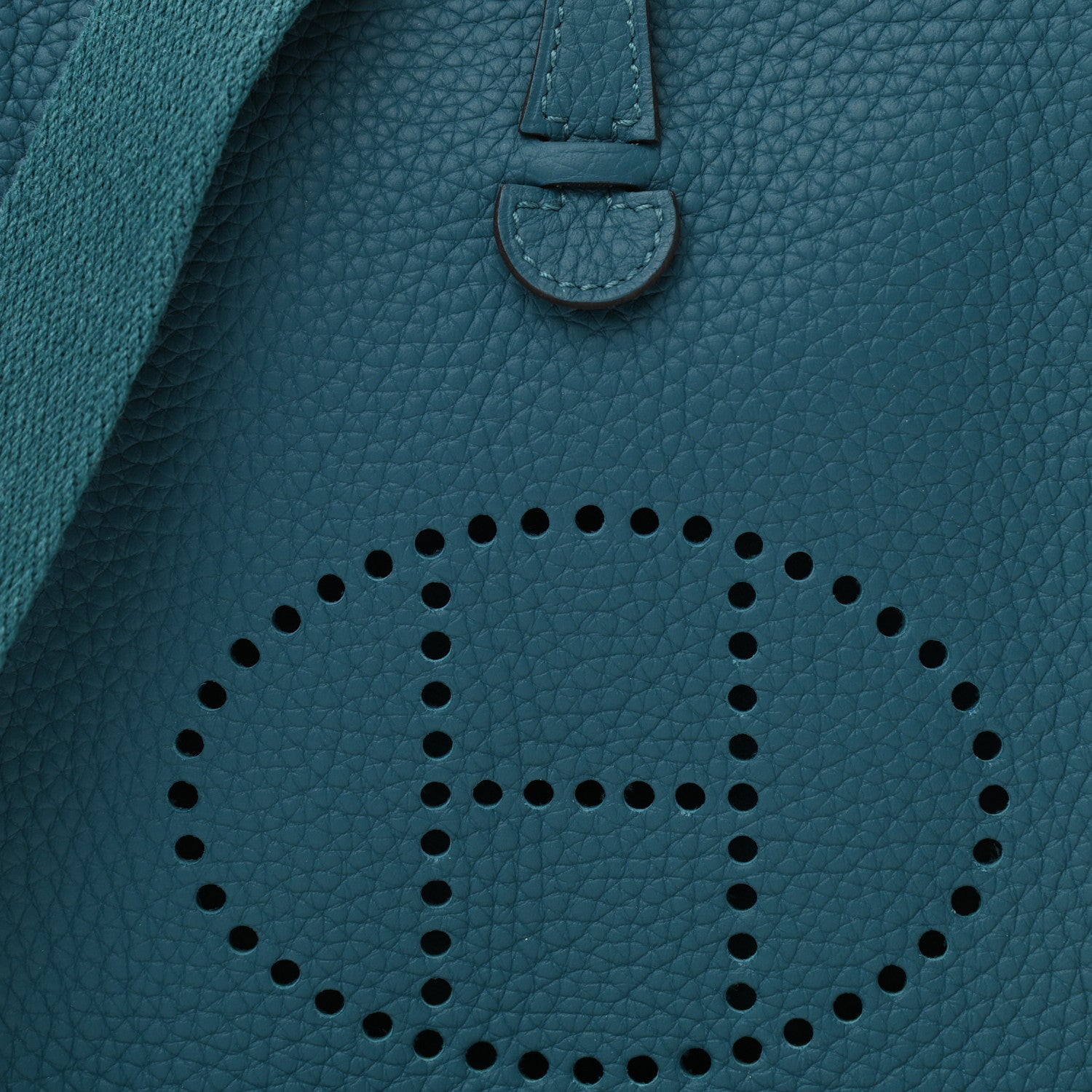 Hermes Taurillon Clemence Evelyne TPM Vert Bosphore 8 of 11