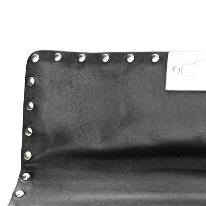 Valentino Garavani Metallic Nappa Medium Rockstud Spike Shoulder Bag Silver 12 of 17