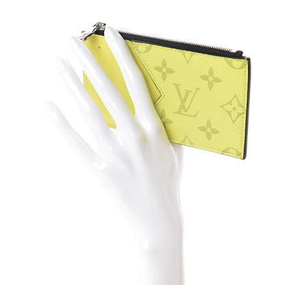 Louis Vuitton Monogram Taiga Coin Card Holder Yellow 2 of 6
