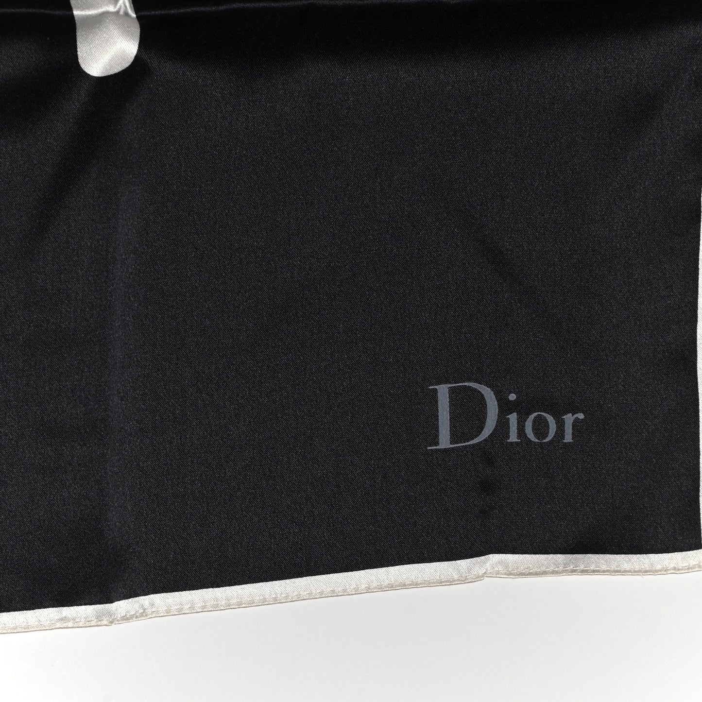 Silk Square Scarf Black