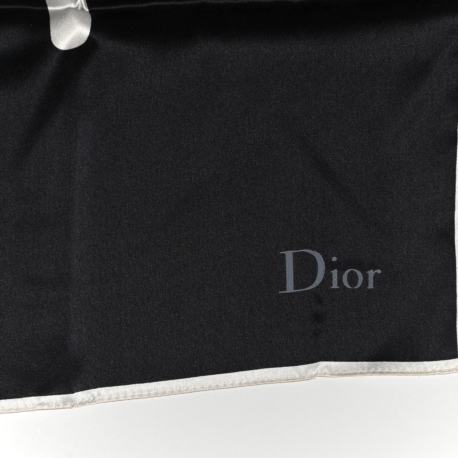 Christian Dior Silk Square Scarf Black 2 of 3