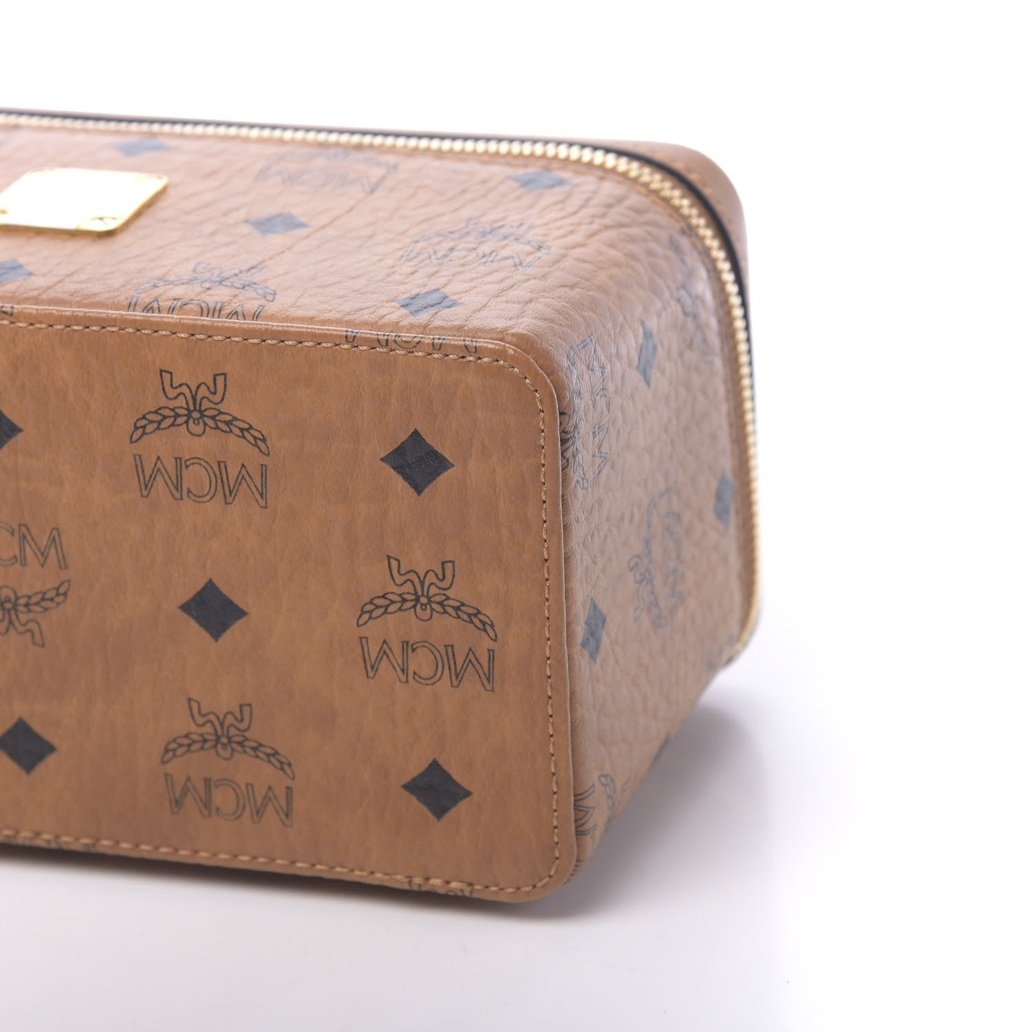 MCM Visetos Vanity Case Cognac 8 of 9