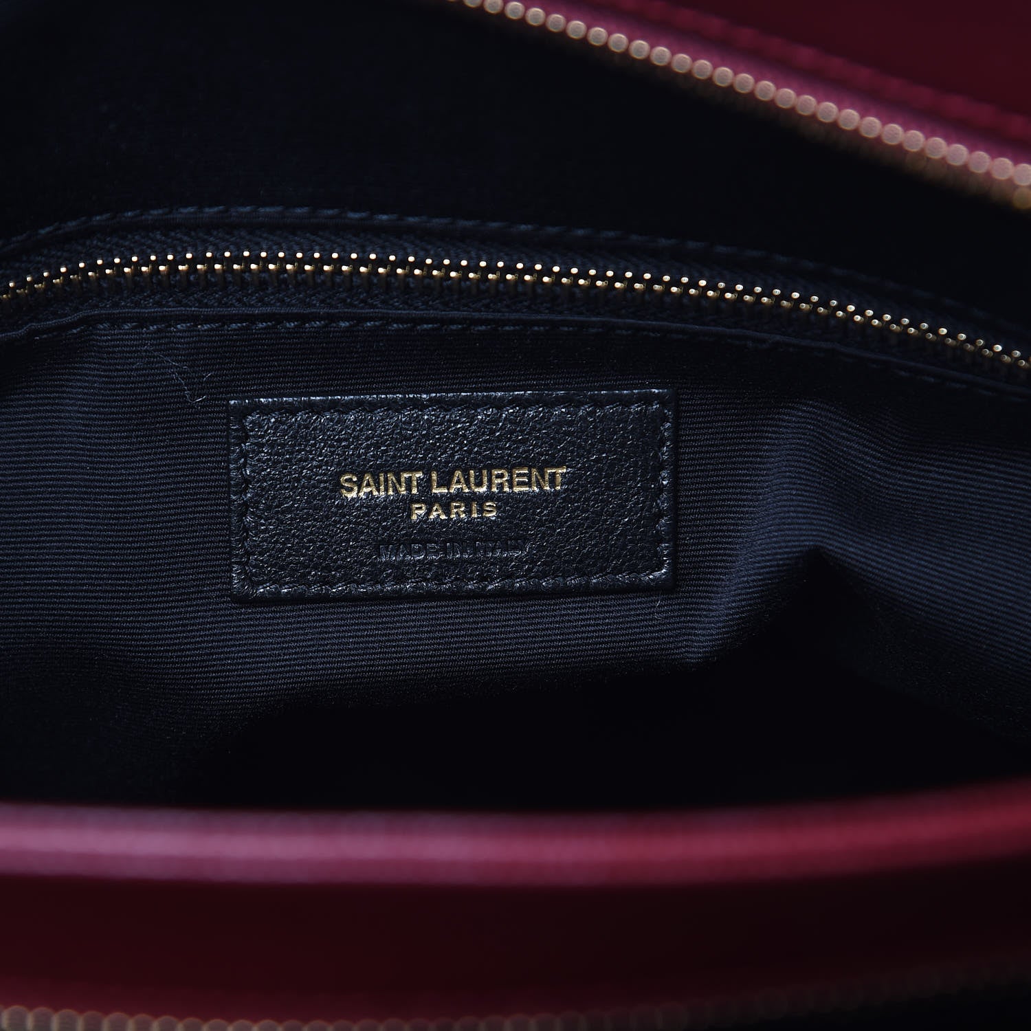Saint Laurent Grain de Poudre Matelasse Chevron Medium Tribeca Shopping Bag Garnet 8 of 12