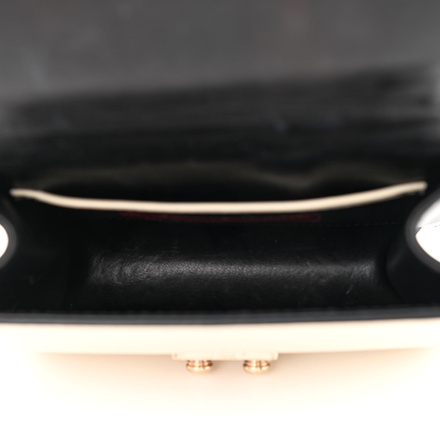 Valentino Garavani Vitello Mini Glam Lock Rockstud Flap Black Light Ivory 5 of 11