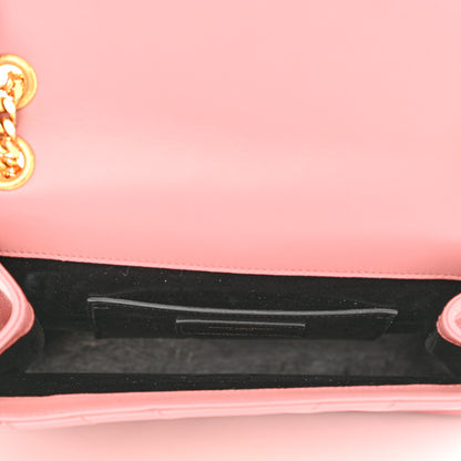 Saint Laurent Smooth Calfskin Matelasse Chevron Large Monogram Satchel Tender Pink 4 of 12