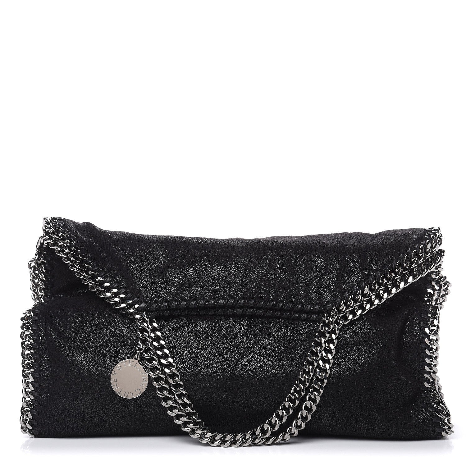 Stella McCartney Shaggy Deer Small Falabella Fold Over Tote Black 1 of 10