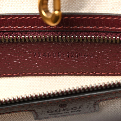 Gucci Monogram GG Mignon Textured Dollar Calfskin GG Supreme Monogram Quilted Mini GG Large Tote Bag Burgundy Beige Ebony 7 of 11