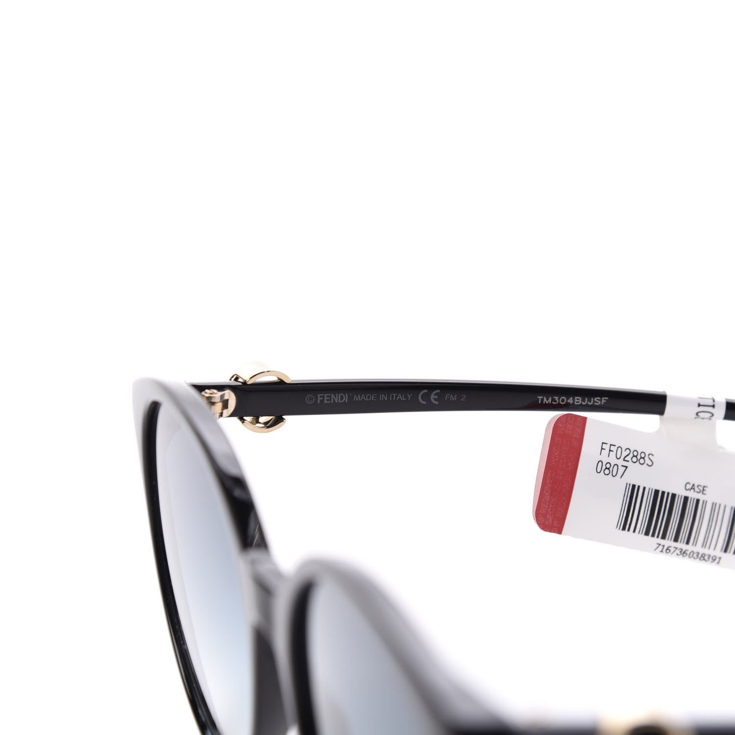 Fendi Acetate F is Fendi Sunglasses FF 0288/S Black 5 of 7