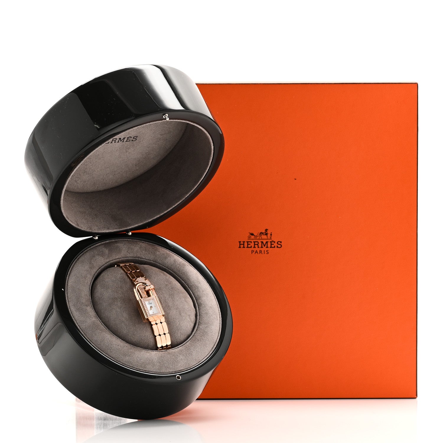 エルメス HERMES キャリック デイト クォーツ レディース 箱付き_914528 HERMES エルメス レディース腕時計 キャリック QZ デイト SS シルバー
