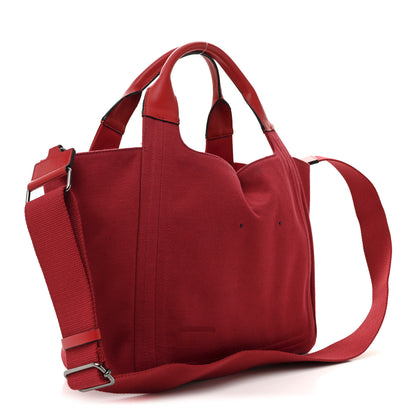 Valentino Garavani Canvas Atelier 02 Bow Edition Small Tote Bag Red 4 of 13