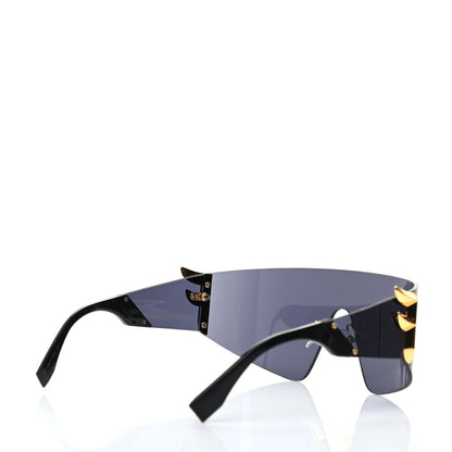 Fendi Mirrored FFreedom Shield Sunglasses FF 0382/S Black 4 of 7