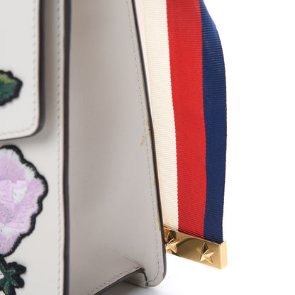 Gucci Calfskin Embroidered Small Sylvie Shoulder Bag White 11 of 11