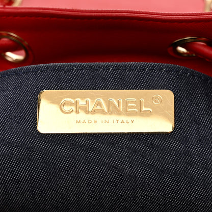 Chanel Lambskin CC Mania Backpack Red 6 of 12