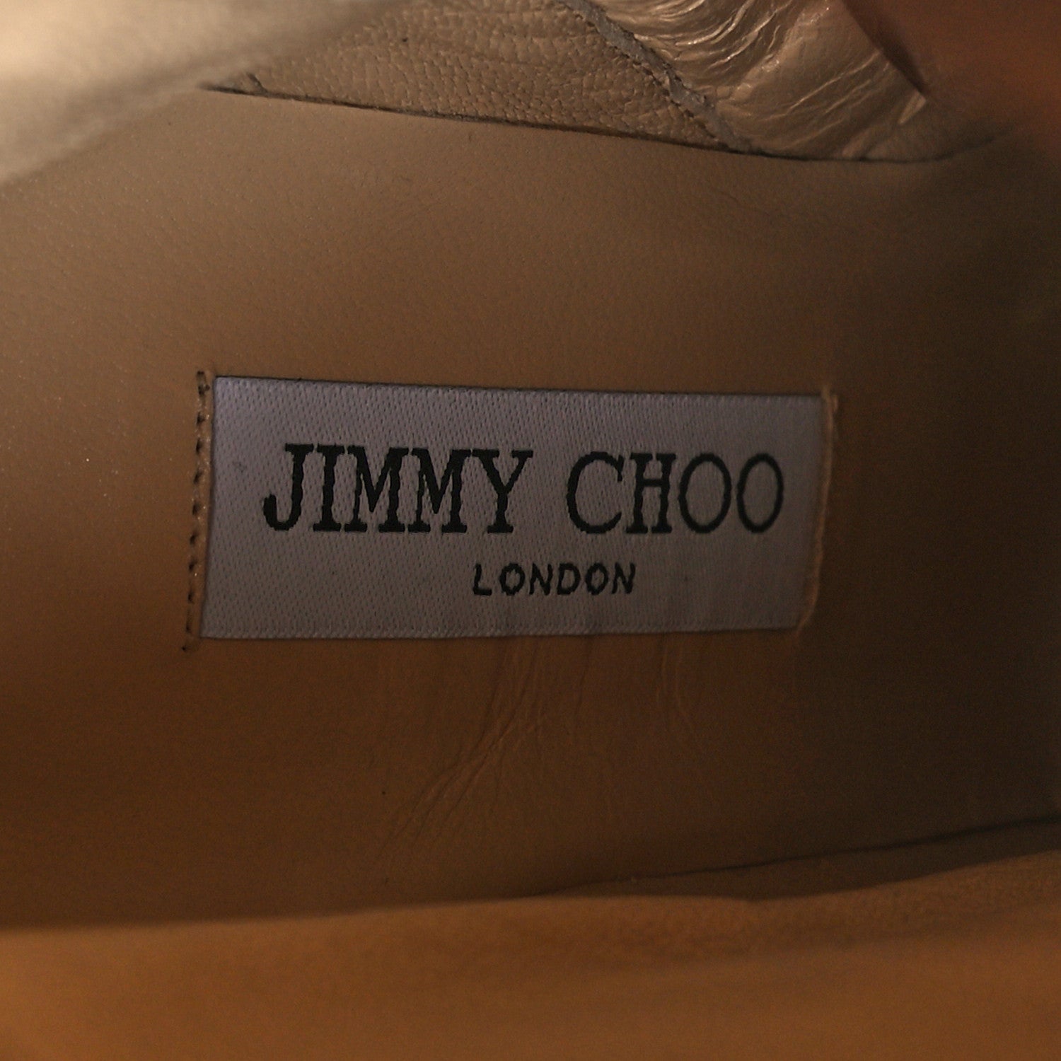 Jimmy Choo Calfskin Crocodile Embossed Minori Booties 40 Cuoio 7 of 7