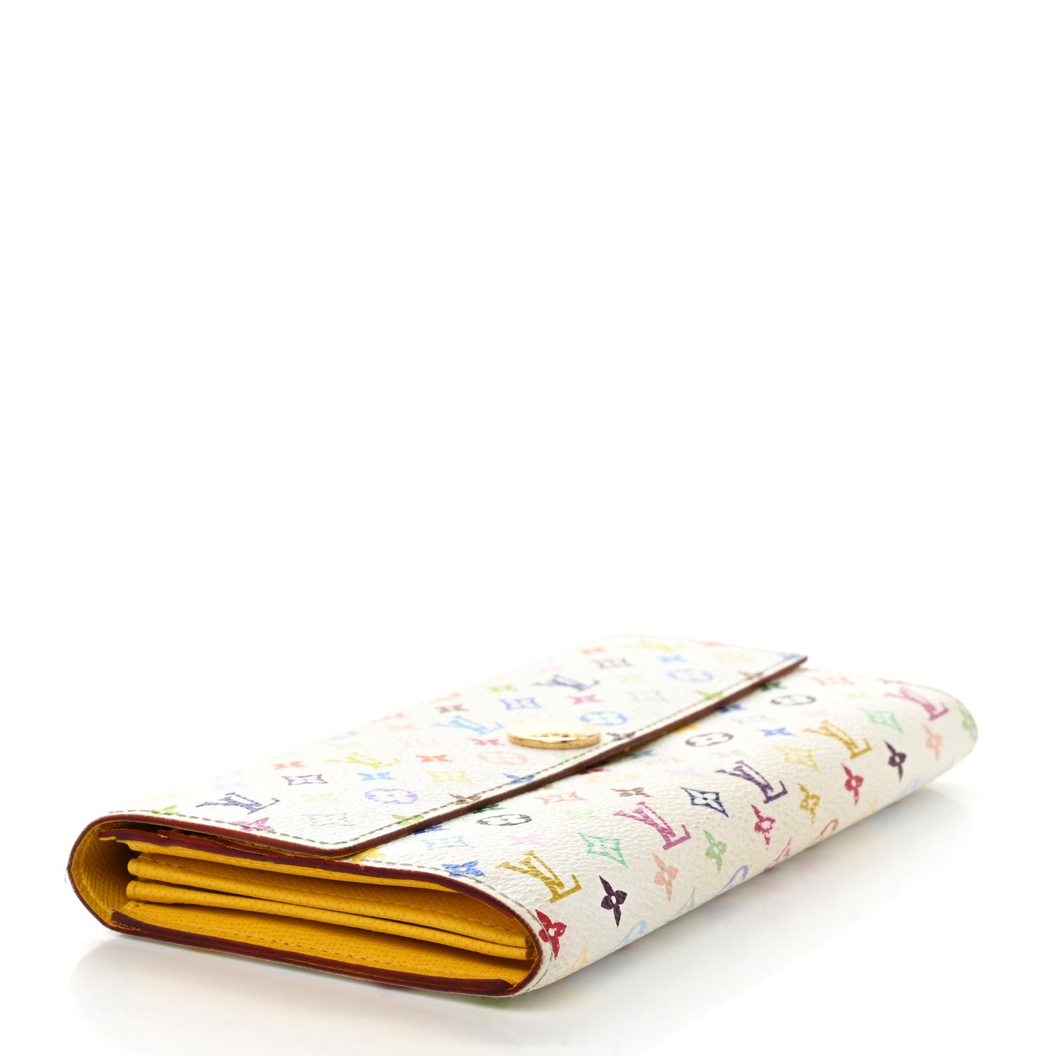 Louis Vuitton Monogram Multicolor Sarah Wallet White Figue 4 of 8