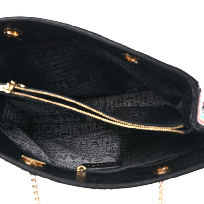 Chanel Needlepoint Precious Symbols Shoulder Bag Black 5 of 15