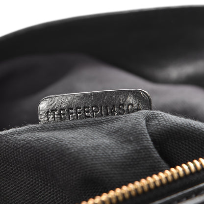 Burberry House Check Bridle Calfskin Medium Gosford Hobo Black 10 of 10