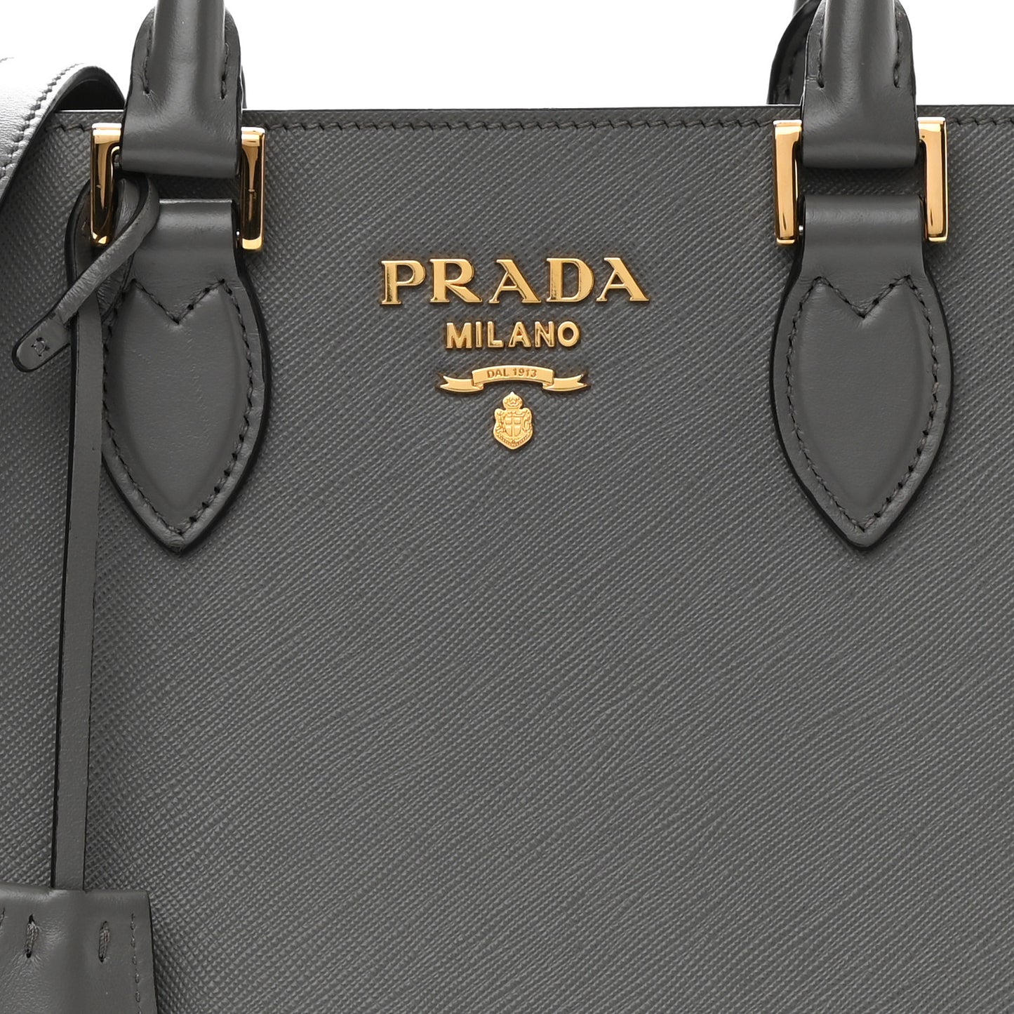 Saffiano Soft Calfskin Small Zippered Tote Marmo