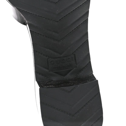 Gucci Rubber Gucci Logo Womens Platform 20/60mm Slide Sandals 38 Black 6 of 9