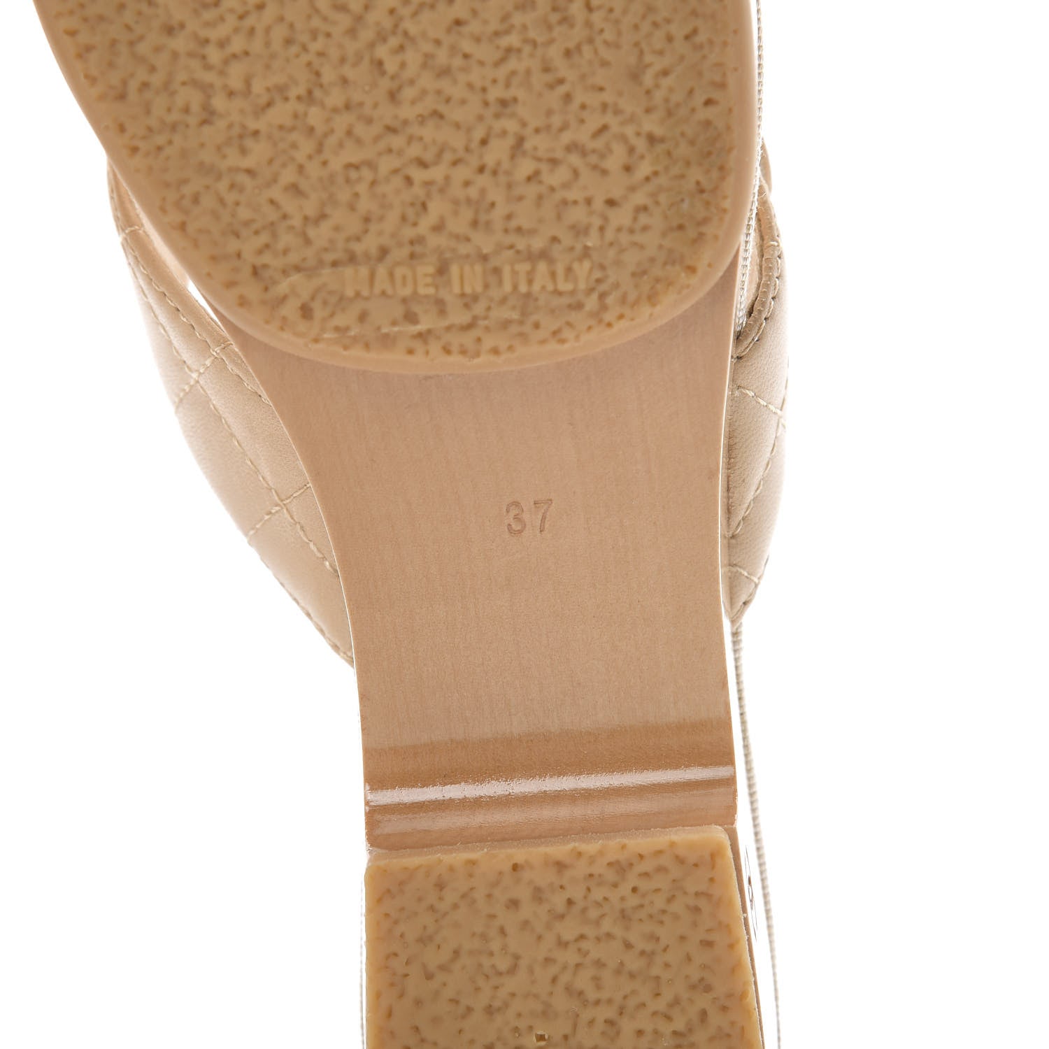 Chanel Lambskin Quilted CC Turnlock Sandals 37 Beige 7 of 10