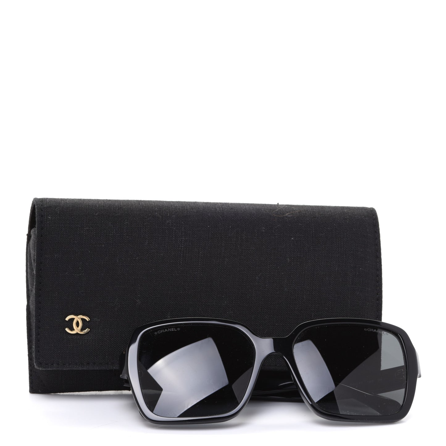 Acetate Square Sunglasses 5408 Black