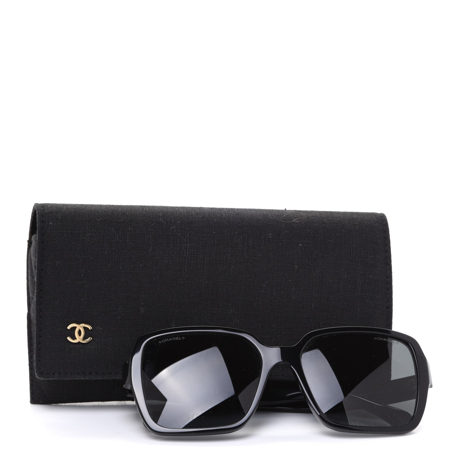 Chanel Acetate Square Sunglasses 5408 Black 8 of 8